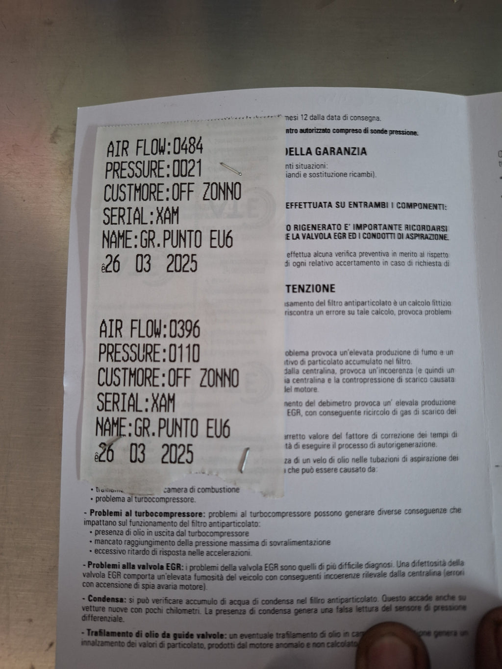 Servizio rigenerazione Filtro Anti Particolato