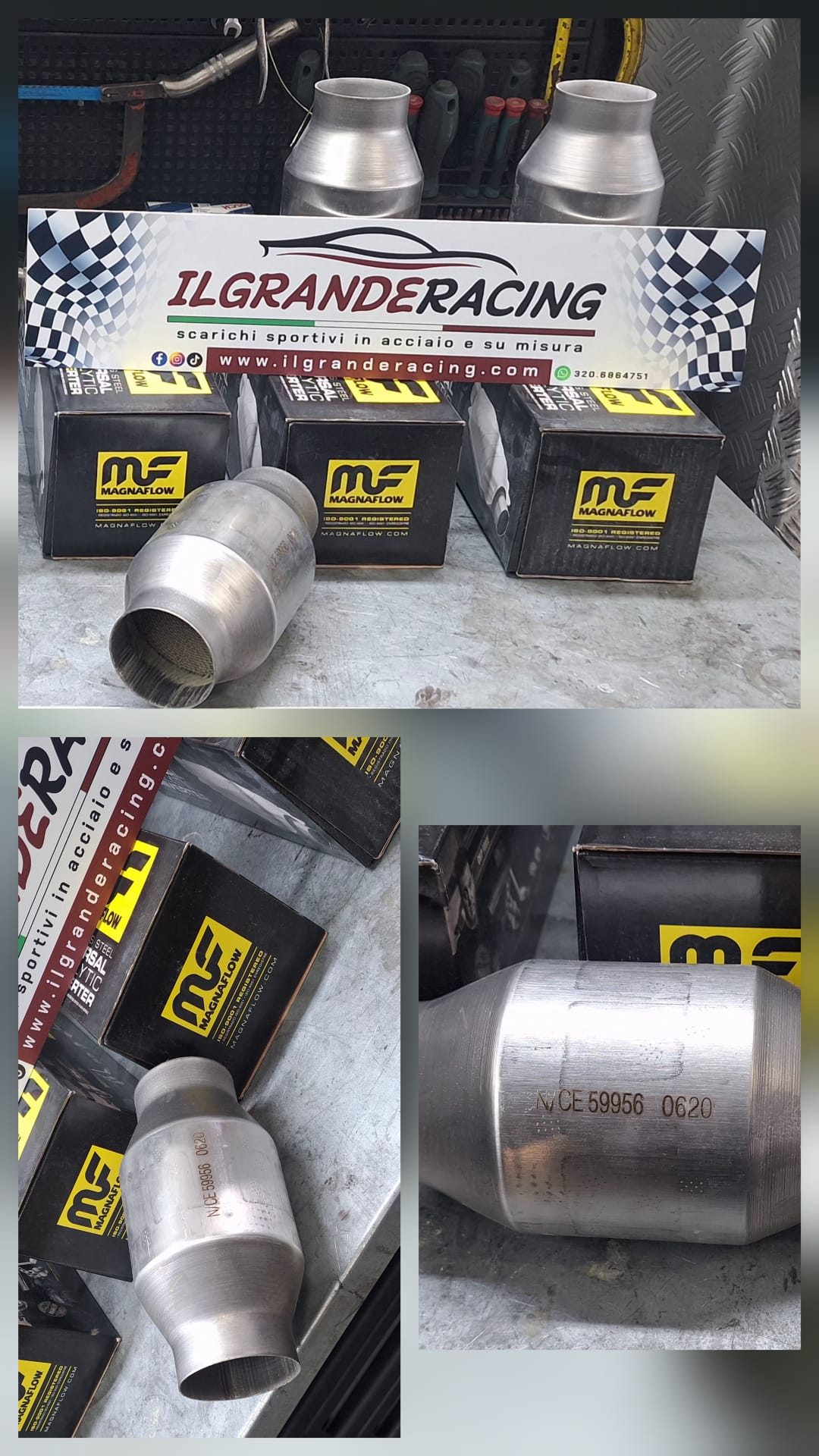 CATALIZZATORI IN ACCIAO 200 CELLE INOX MAGNAFLOW